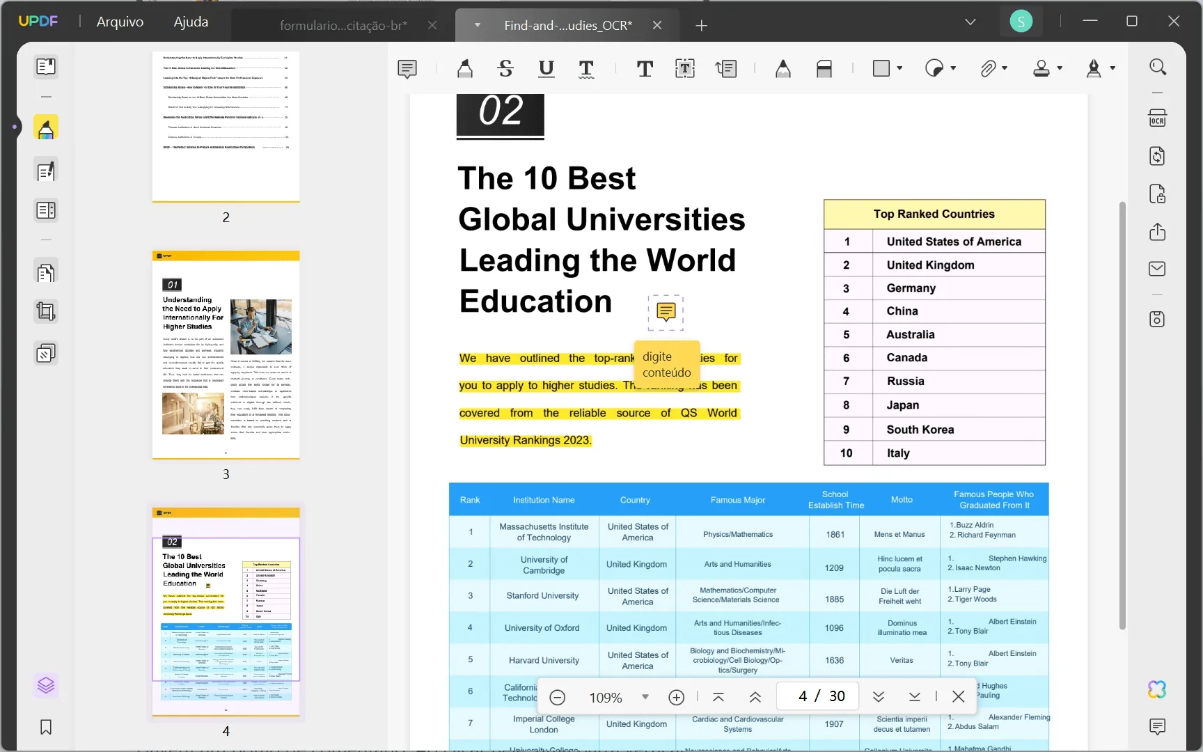 Como Visualizar Comentários no PDF