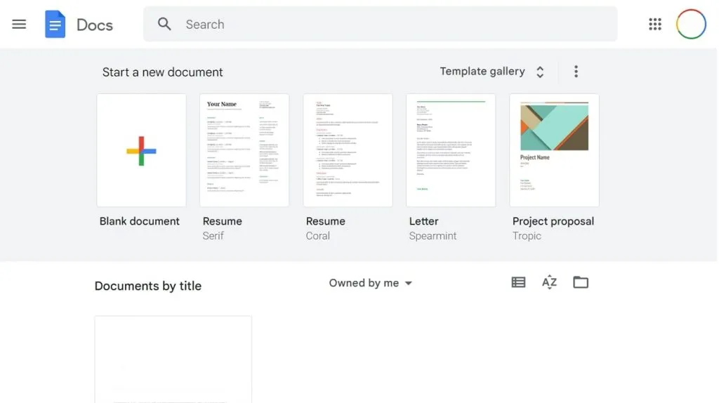 software as a service Google Docs