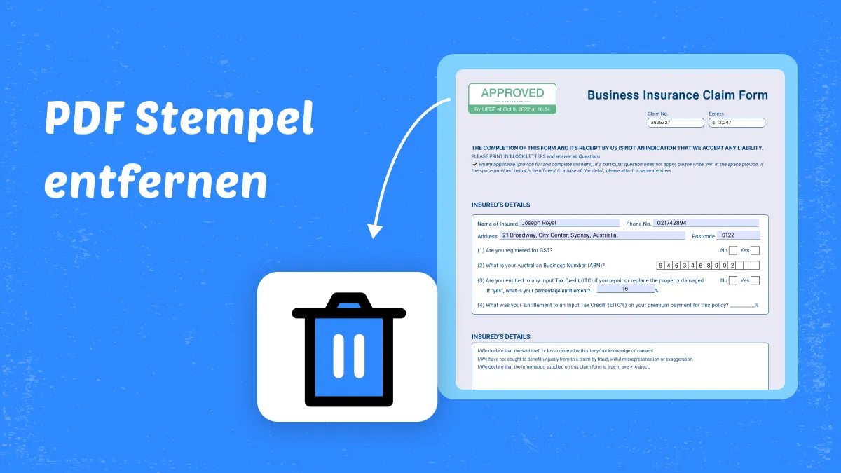 Wie Sie präzise und einfach PDF Stempel entfernen – Schritt für Schritt-Anleitung