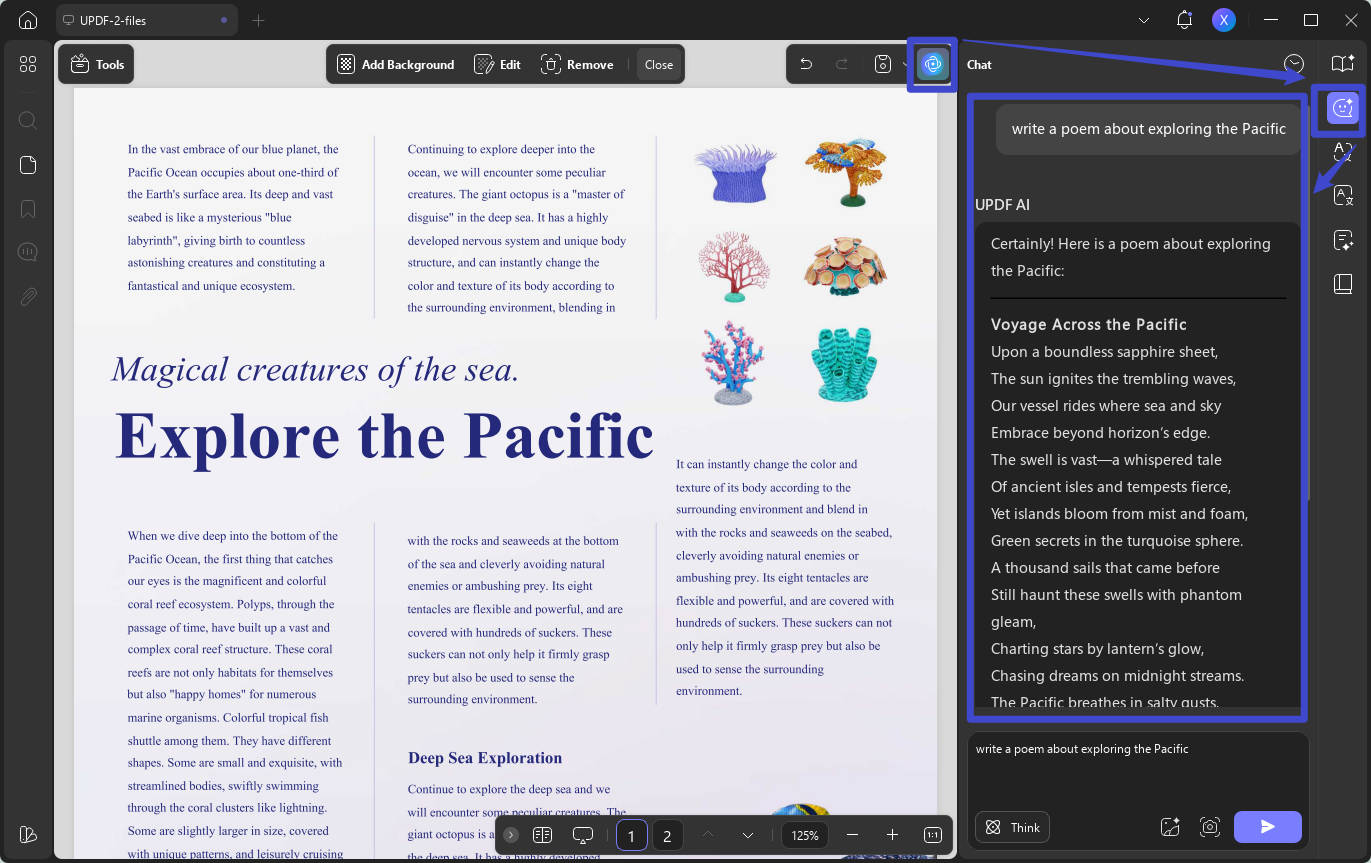 find updf ai to generate poem