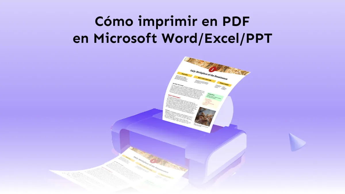 Cómo imprimir en PDF en Microsoft Word/Excel/PPT (Windows 11/10/7)