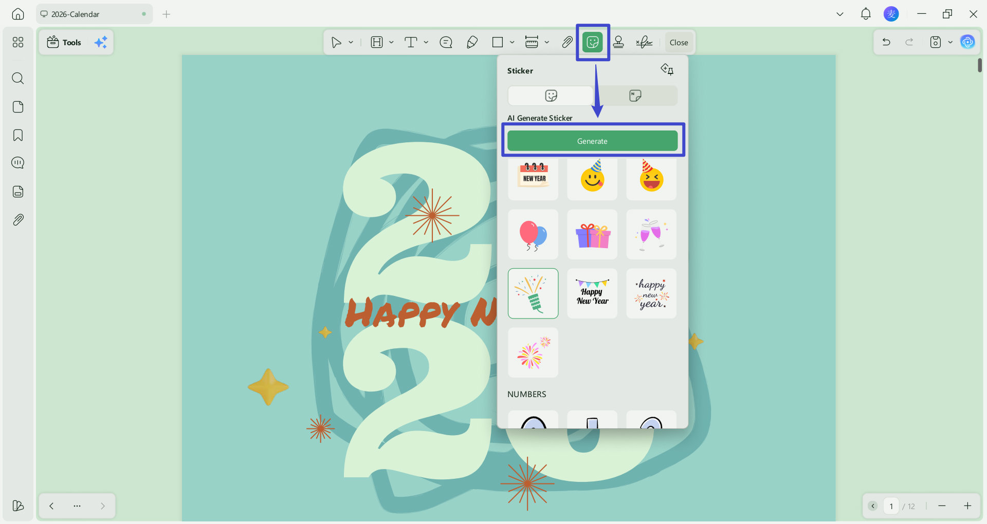 generate personal sticker