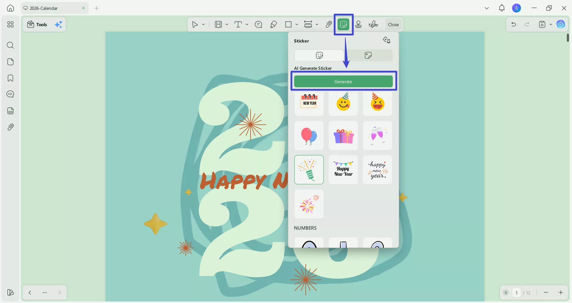 generate personal sticker