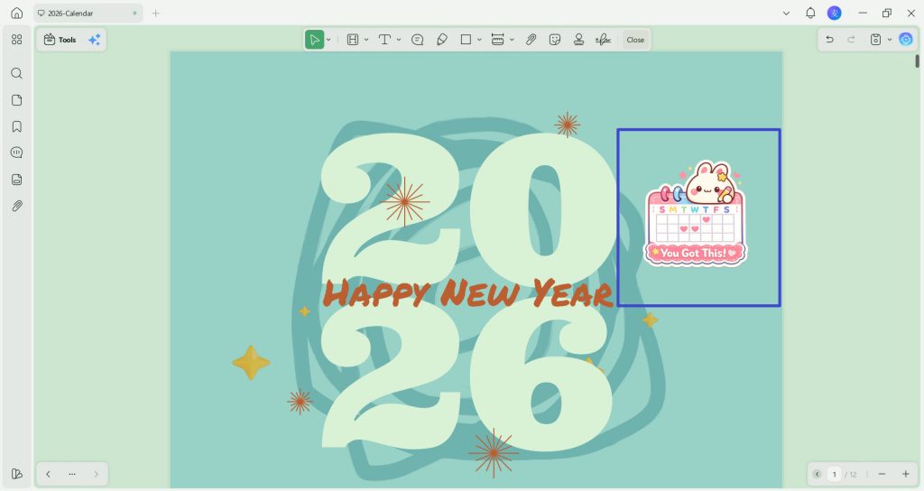 add the stickers made yourself