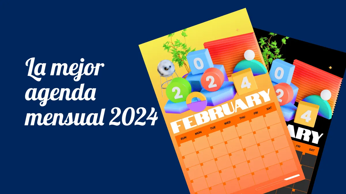 La mejor agenda mensual 2024 para planificar las actividades