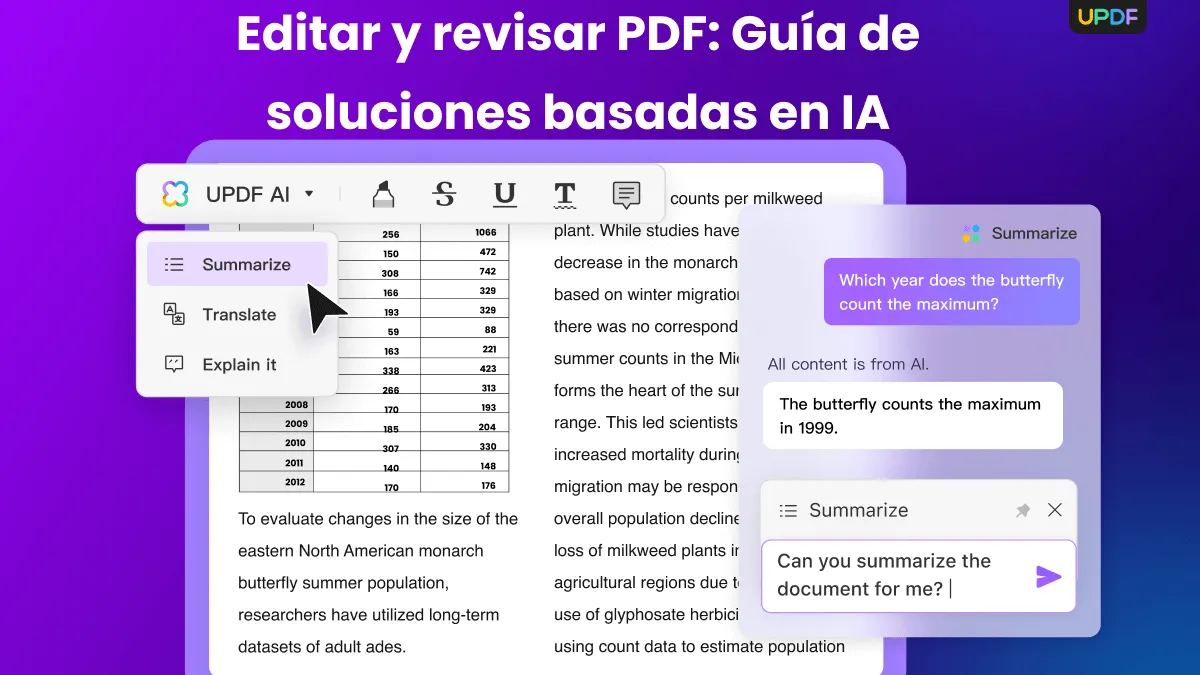 Editar y revisar PDF: Guía de soluciones basadas en IA