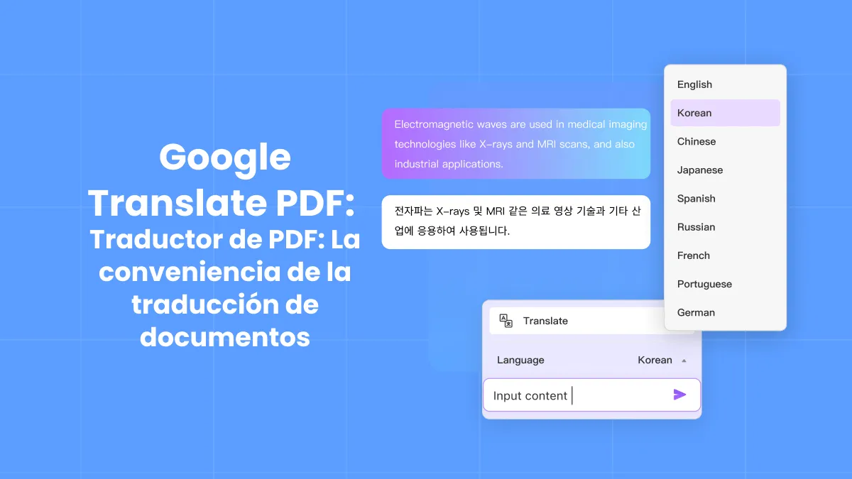 Google Traductor de PDF: La conveniencia de la traducción de documentos