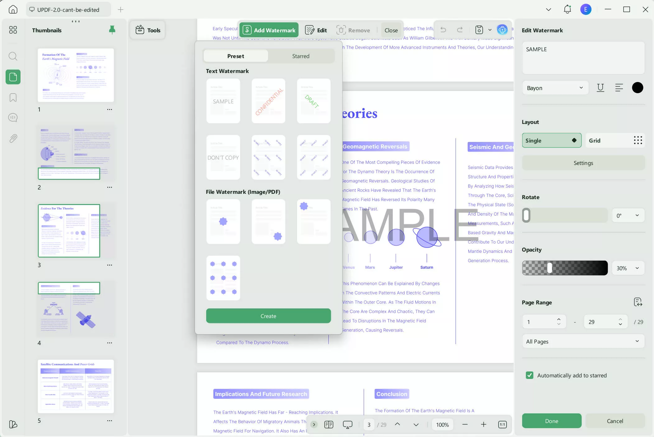 add watermark to pdf online image updf