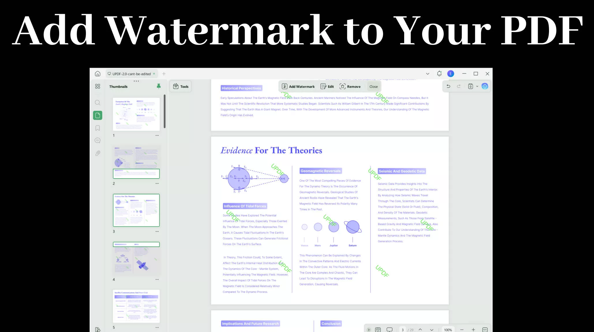 add watermark to pdf online updf feature