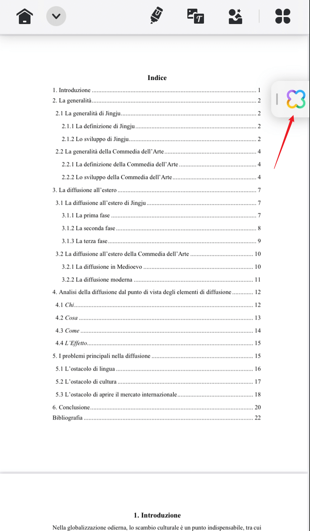 Riassumi PDF su Smartphone iOS