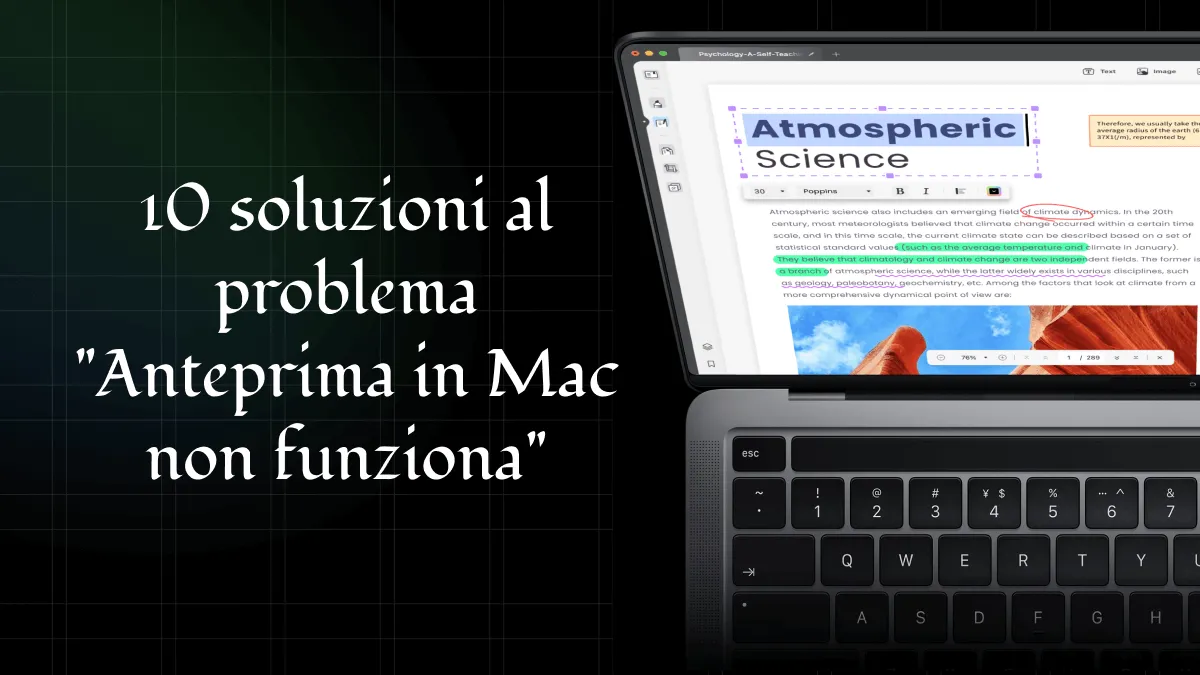 Come risolvere i problemi di Anteprima di MacBook che non funzionano?