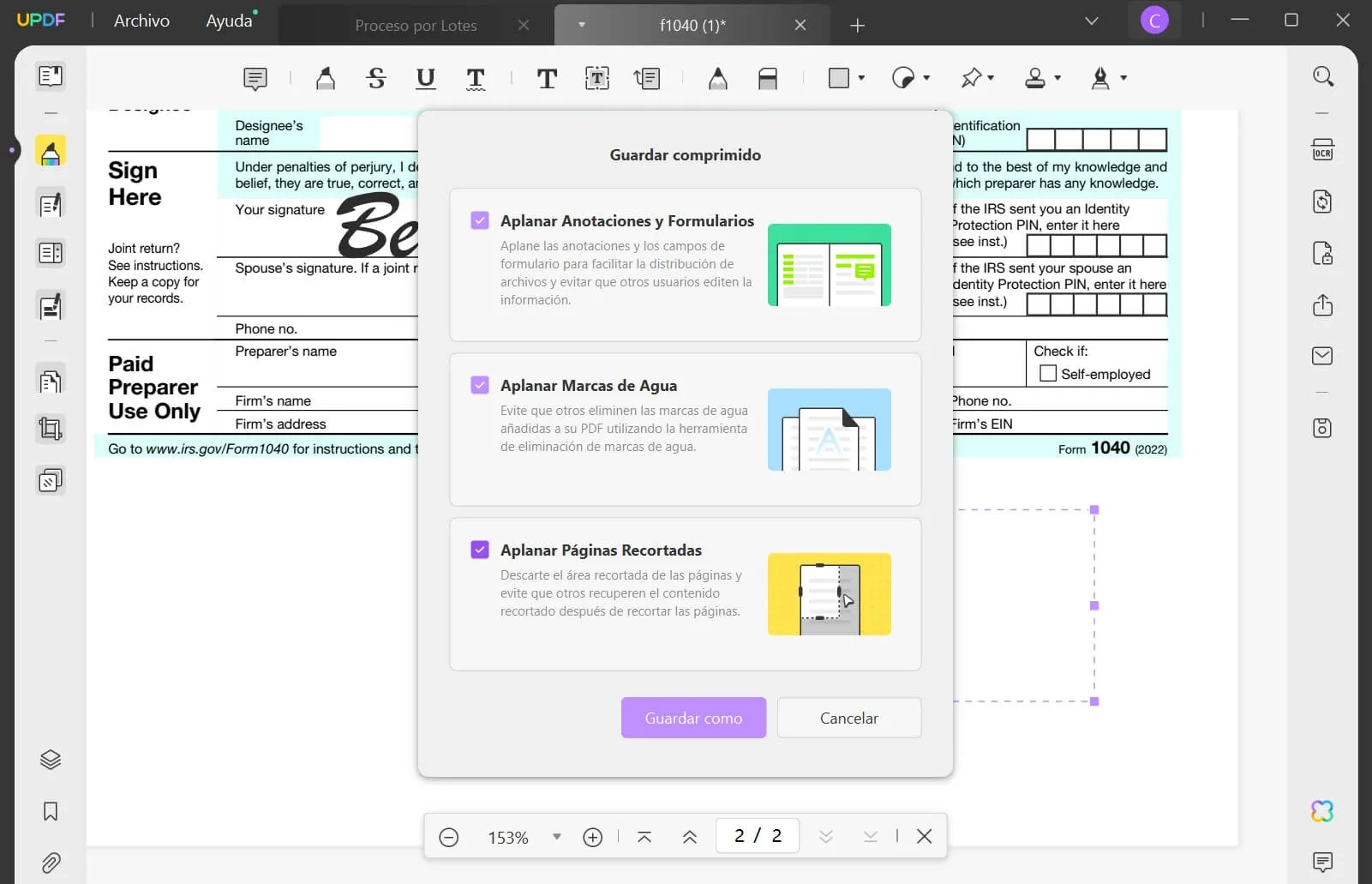 faltten annotations and forms