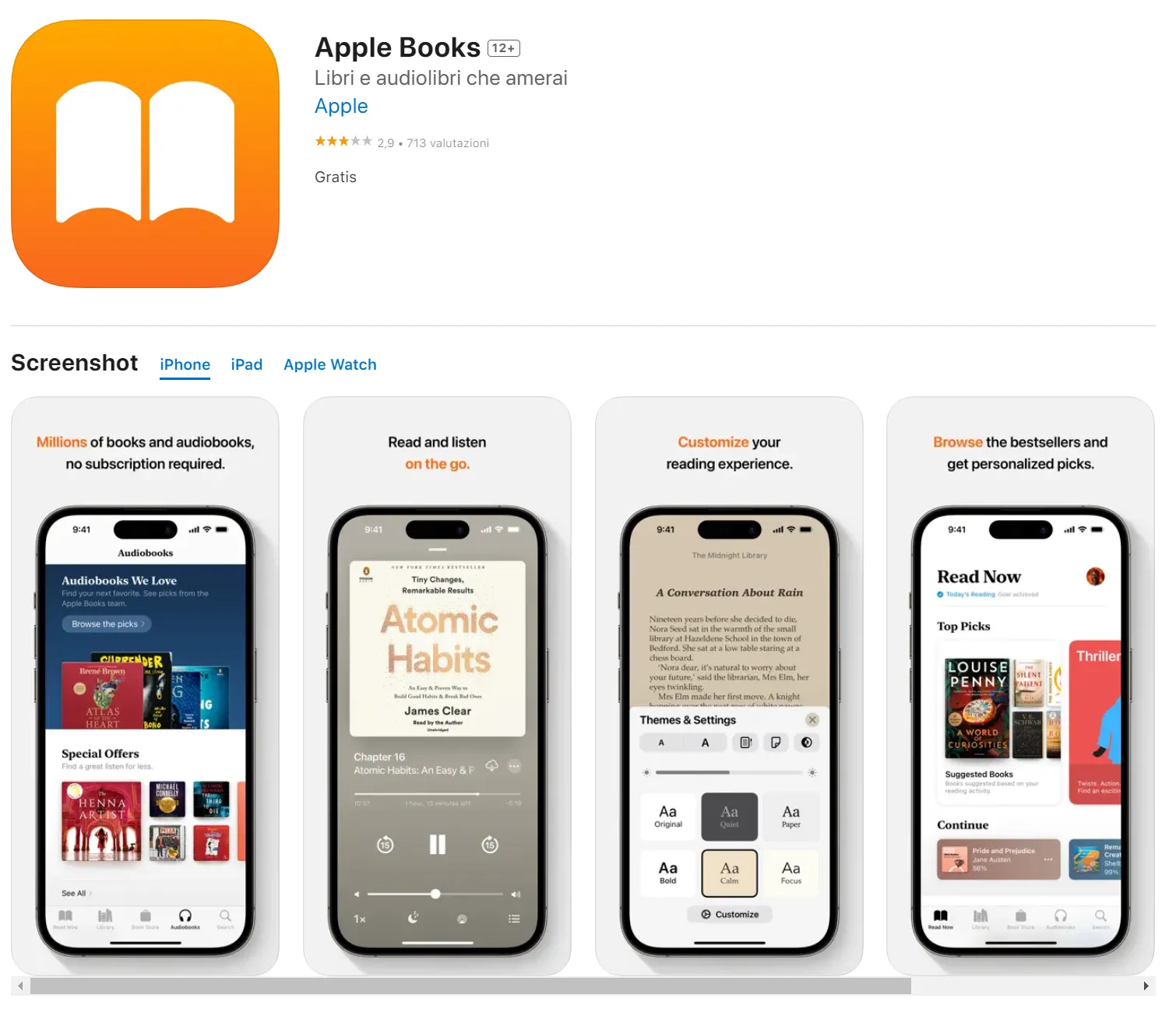 lettore PDF gratuito per iPhone e iPad