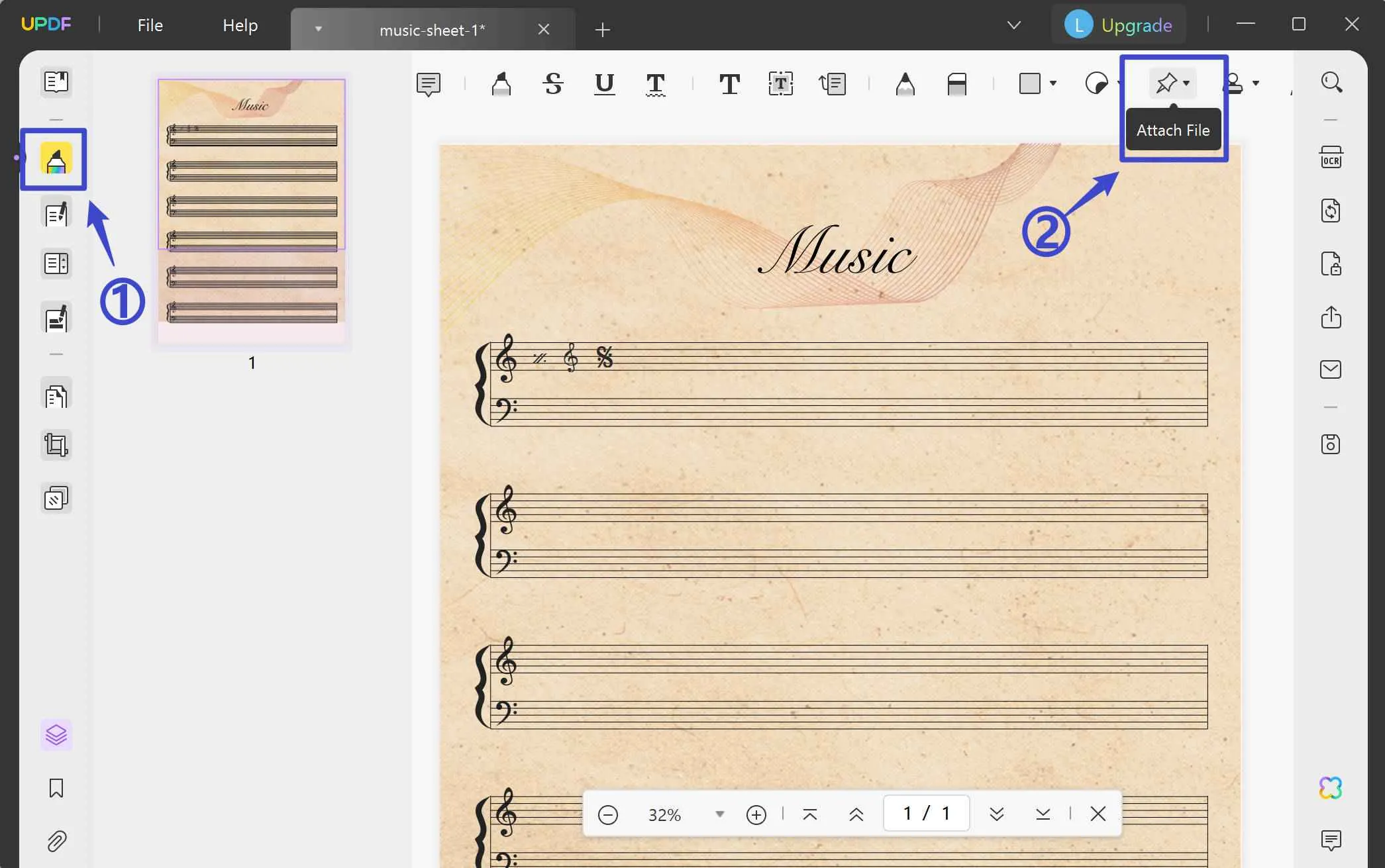 blank music sheets pdf attach files updf