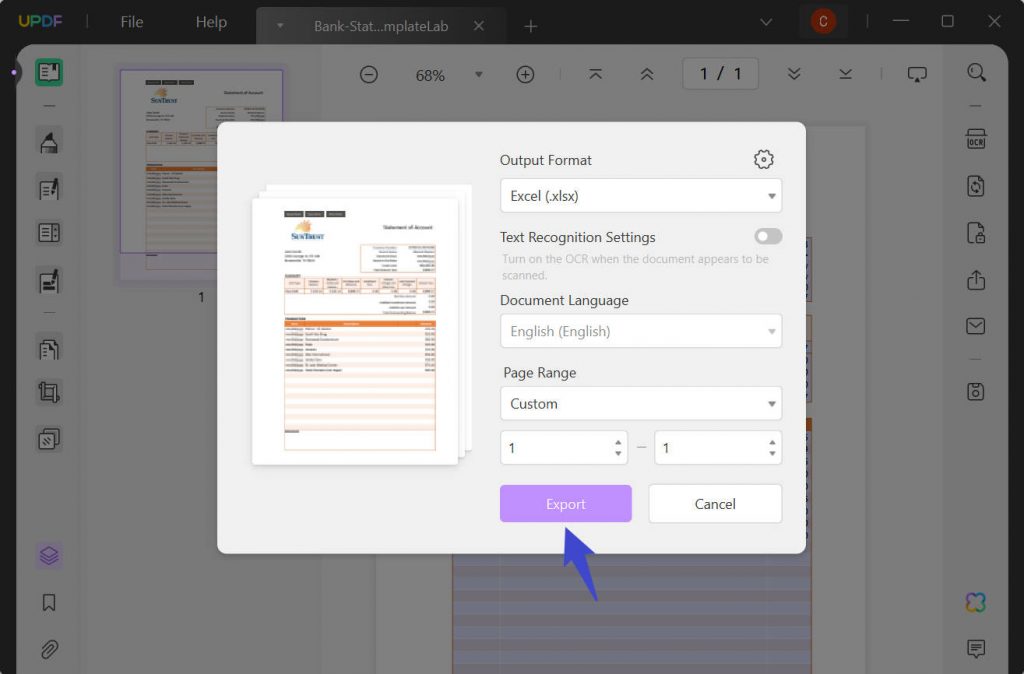 how-to-convert-pdf-bank-statement-to-excel-or-csv-updf