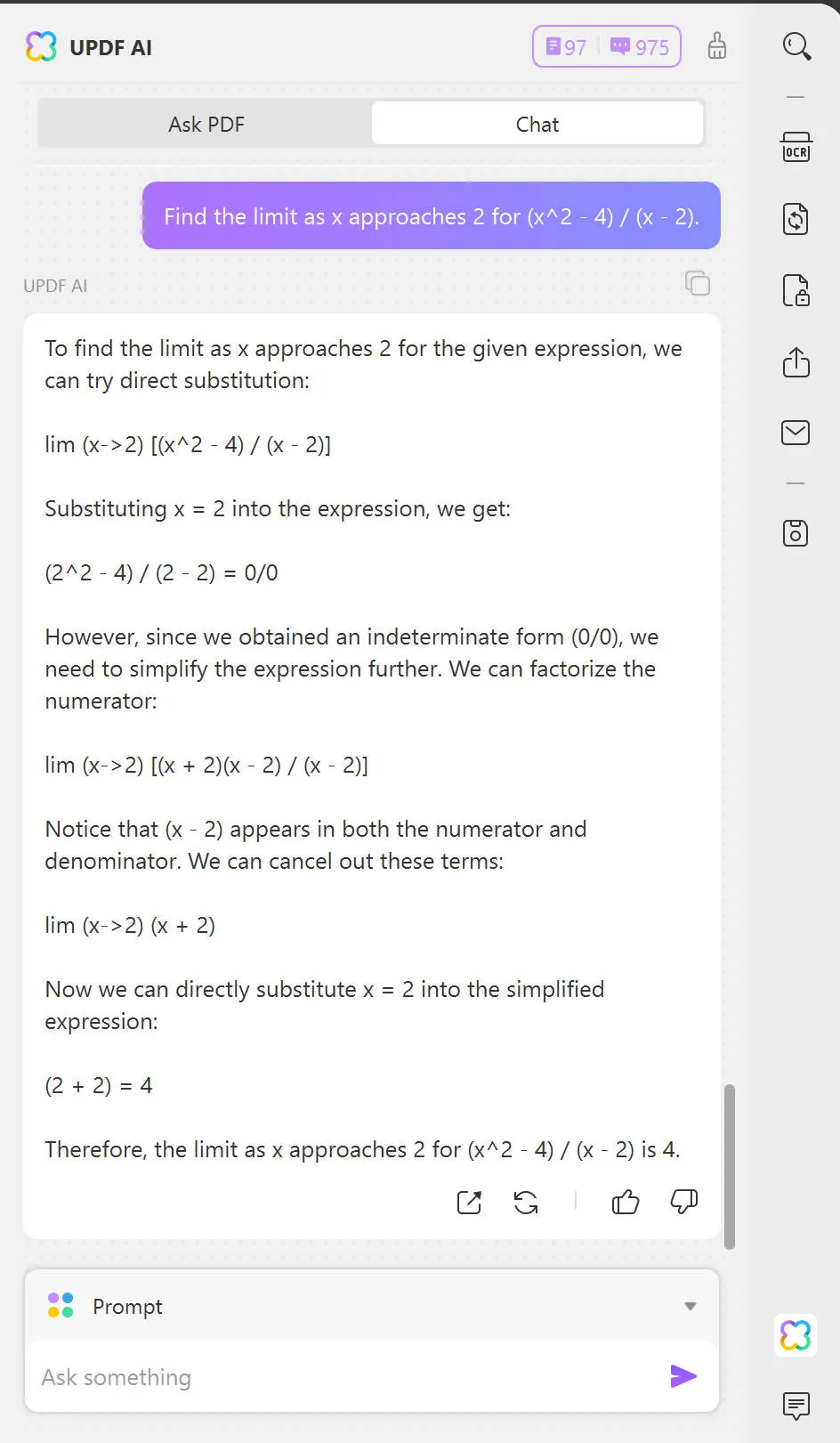 ai math solver updf ai answer