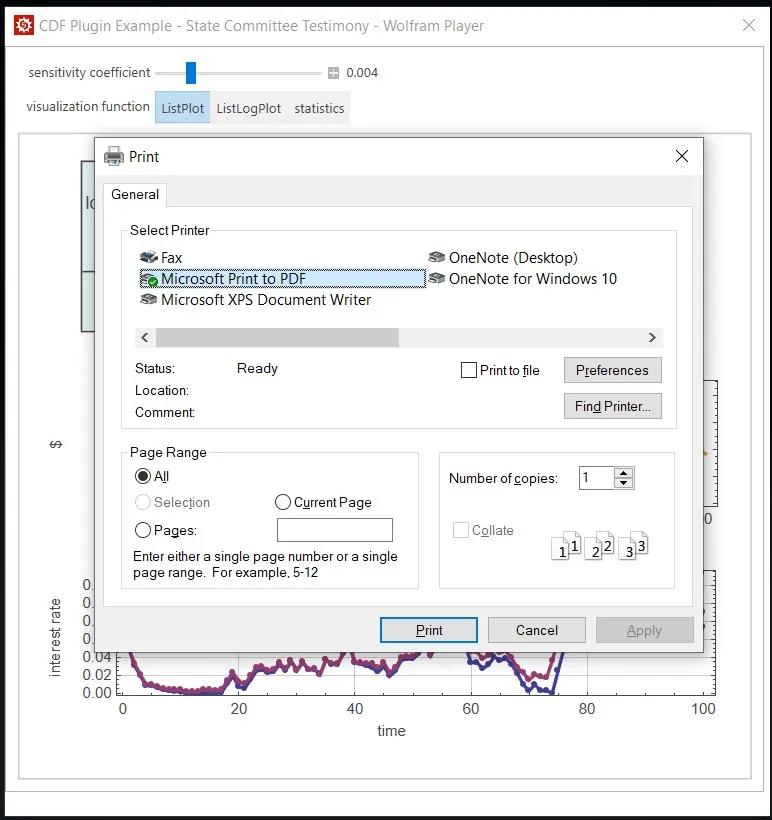 cdf to pdf Wolfram CDF Player select microsoft print to pdf