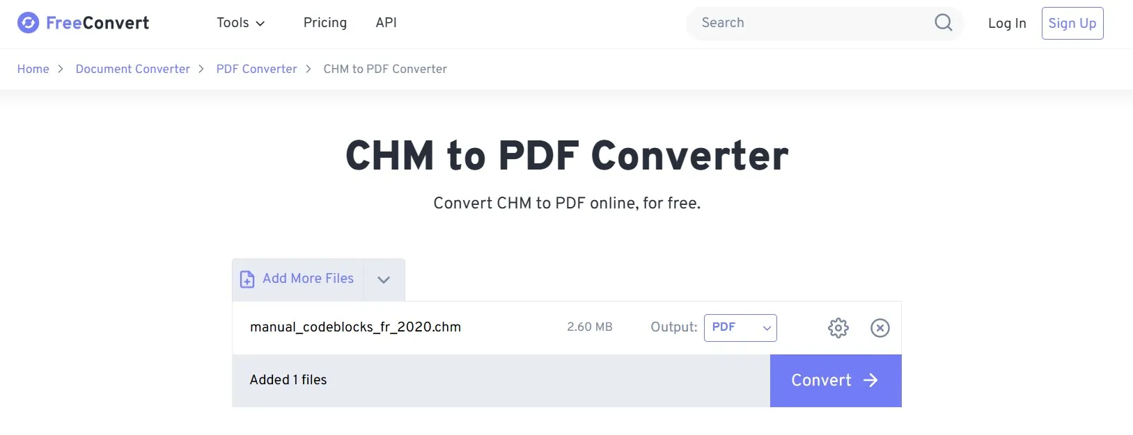 chm to pdf freeconvert download file