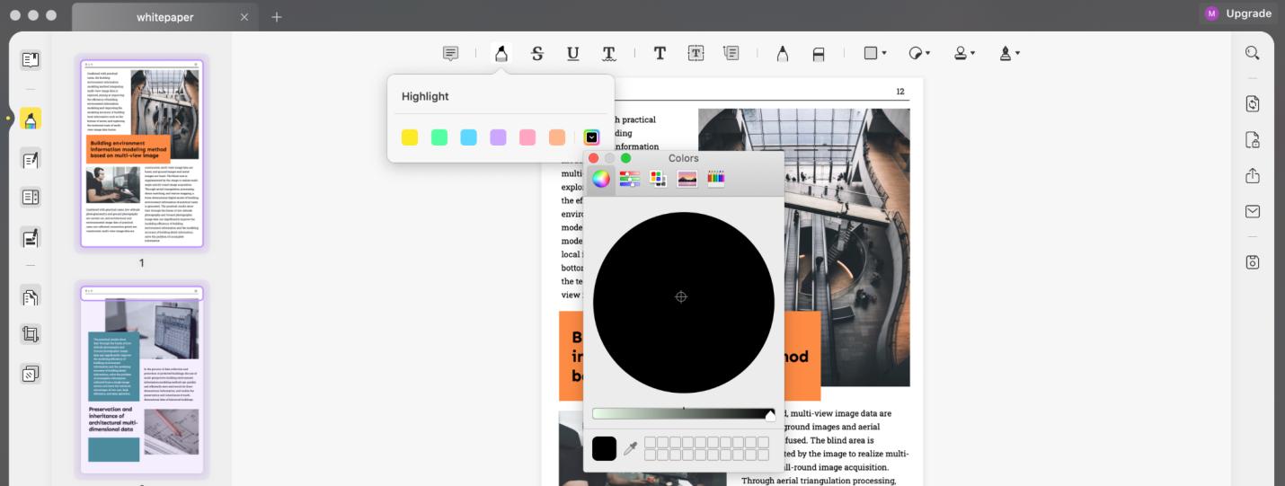 how to black out text in pdf without redact choose black 