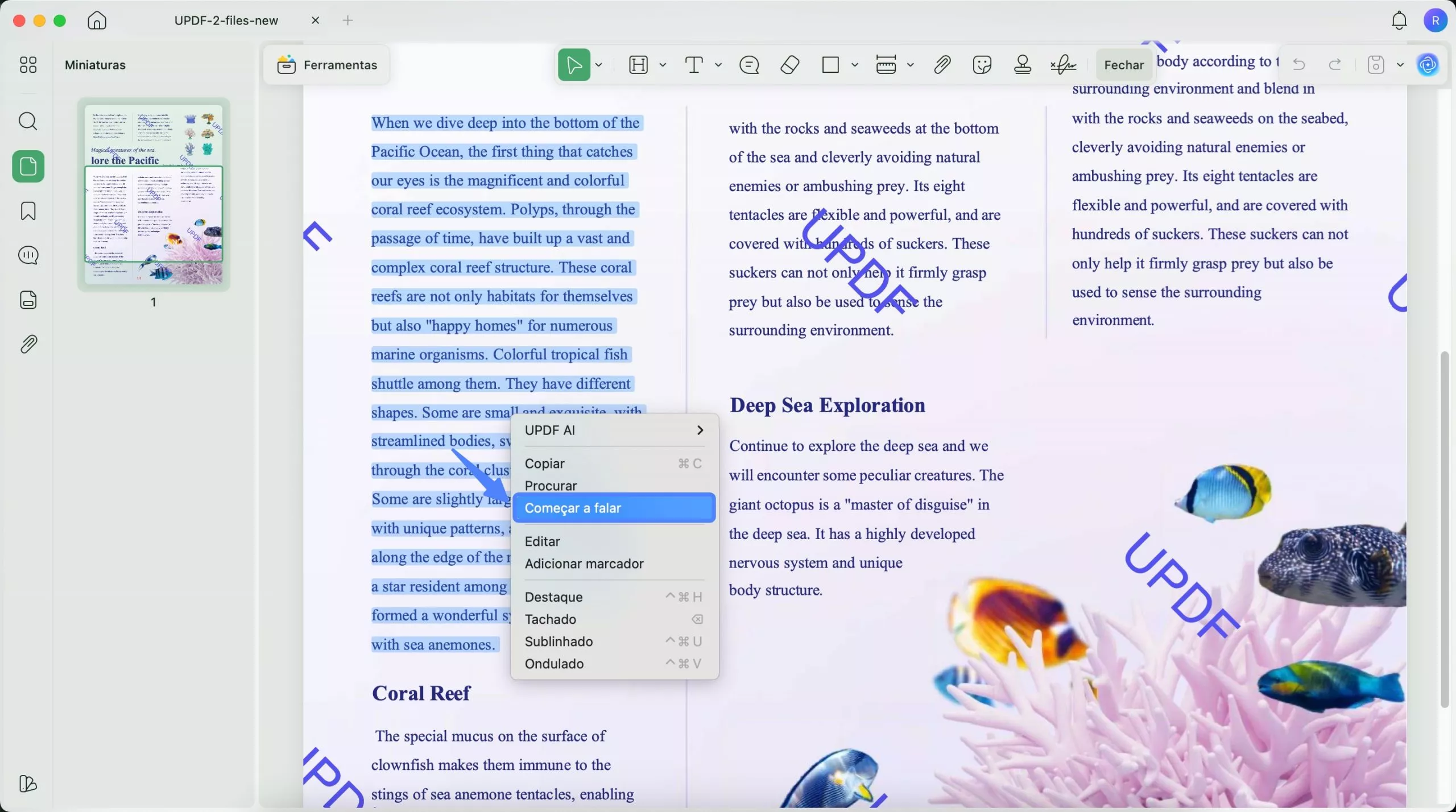 Ler PDF em Voz Alta