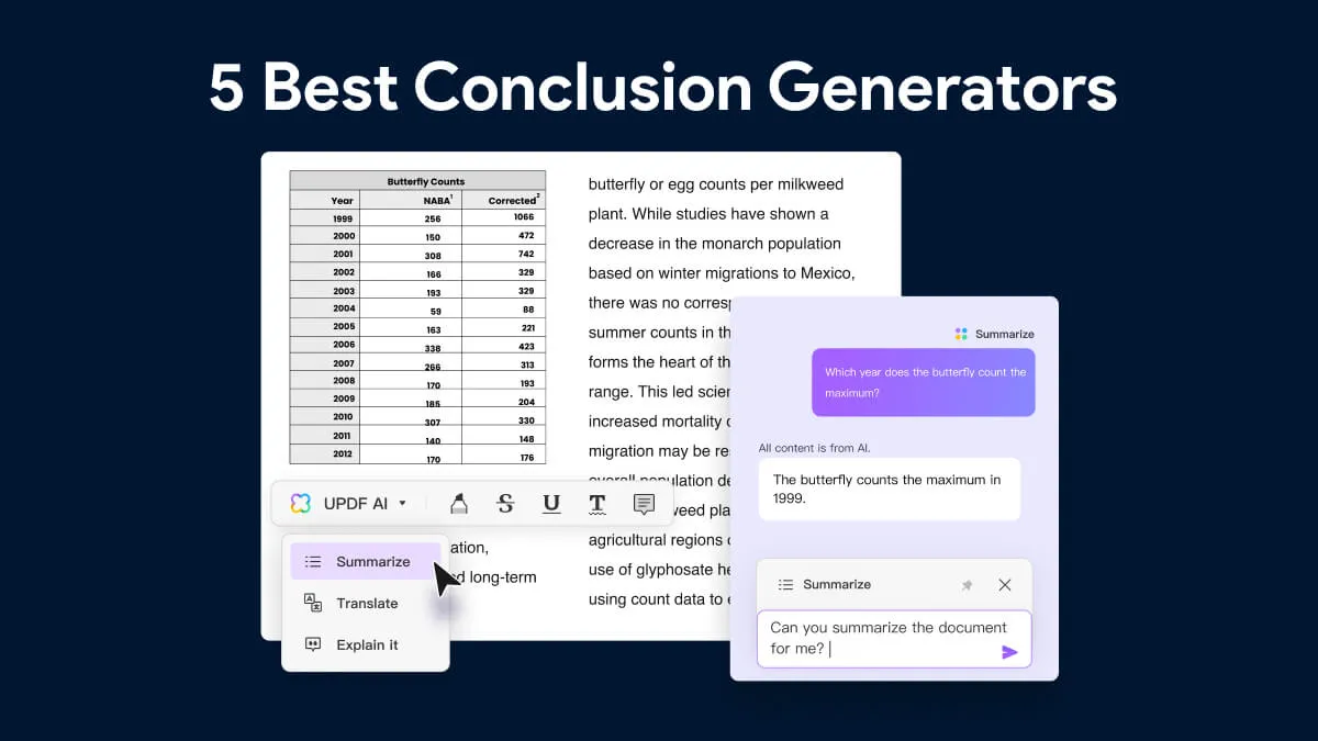 Top 5 AI Conclusion Generators (With Table Comparison)