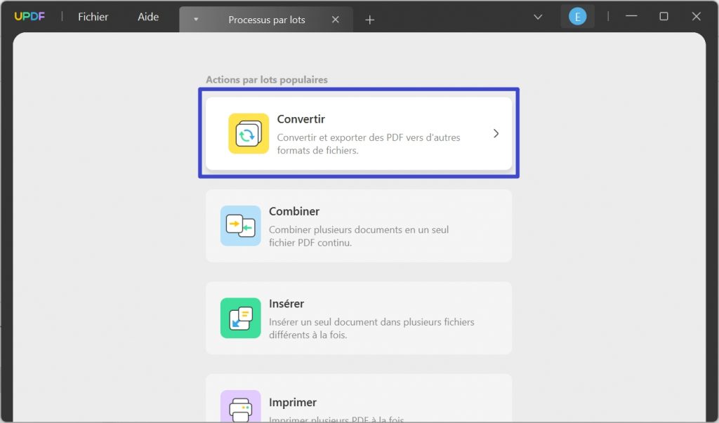 convertir plusieurs pdf 