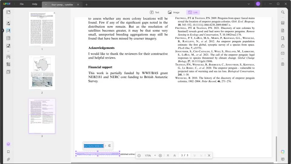 在 Bluebeam updf 編輯連結中編輯 PDF