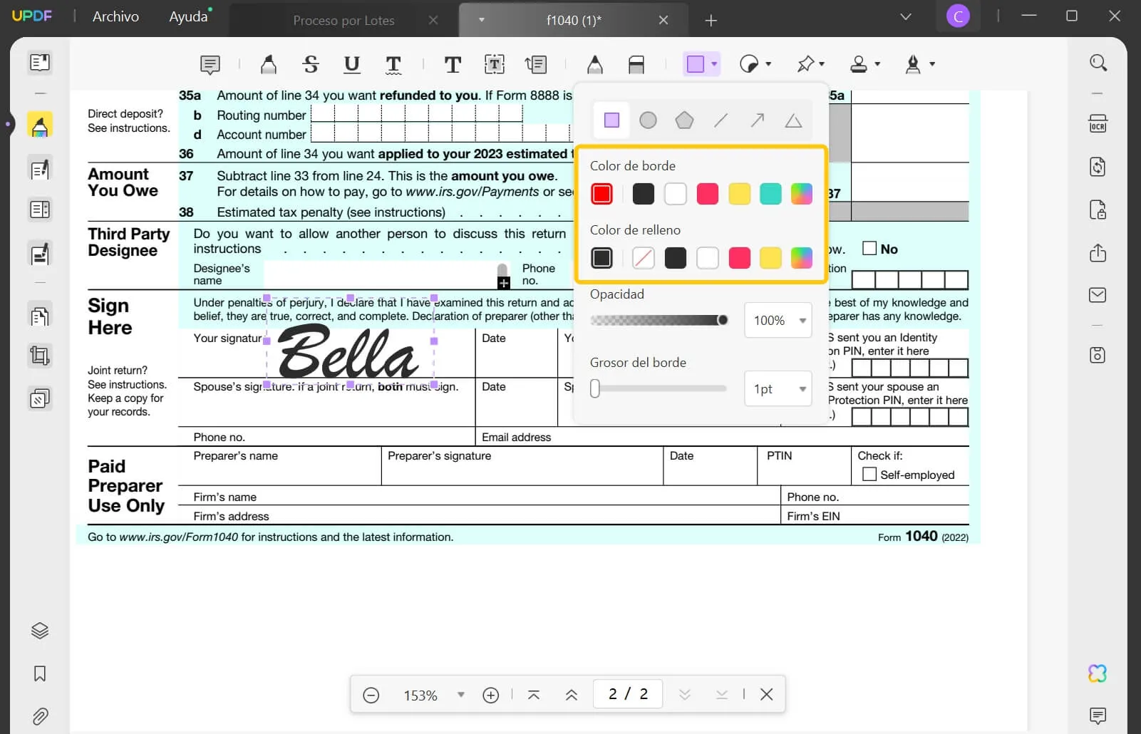 remove signature from pdf by adding a rectangle