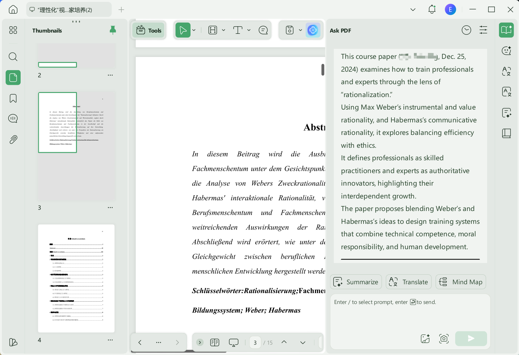 essay shortener UPDF