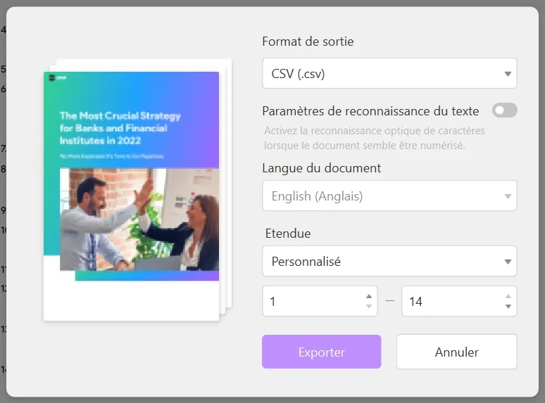 convertir pdf en csv