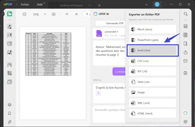 Comment convertir des PDF scannés en Excel | UPDF