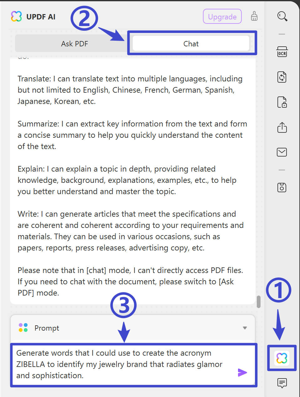 ai acronym generator updf ai