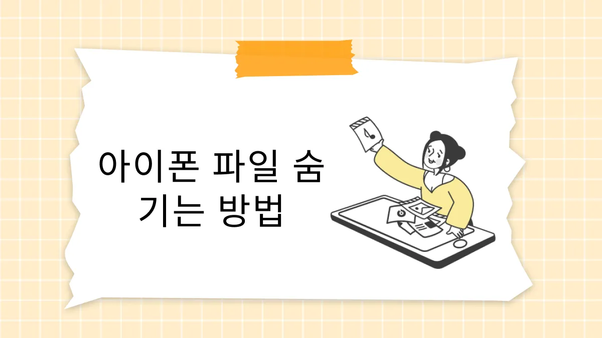 아이폰 파일 숨기기: 최고의 도구 및 방법 배우기(iOS 17에 적합)