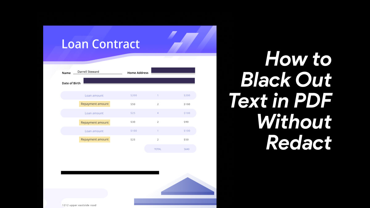 How to Black Out Text in PDF Without Redact? UPDF