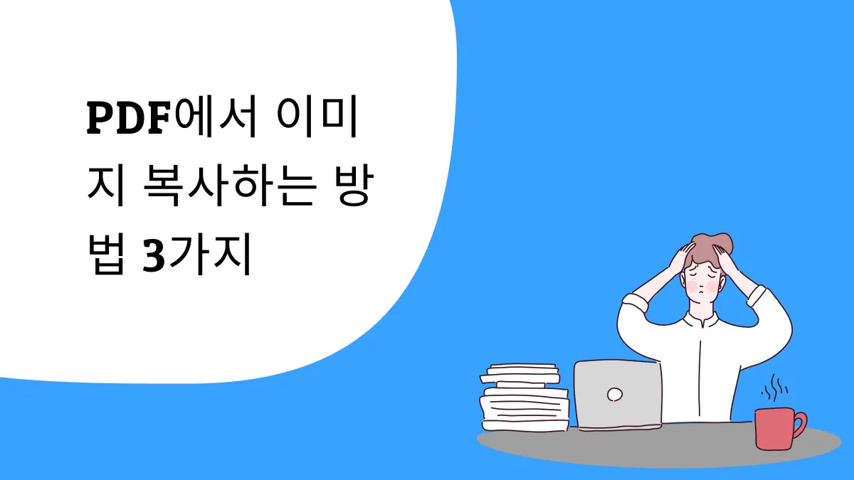 PDF에서 이미지를 손쉽게 복사하는 방법3가지