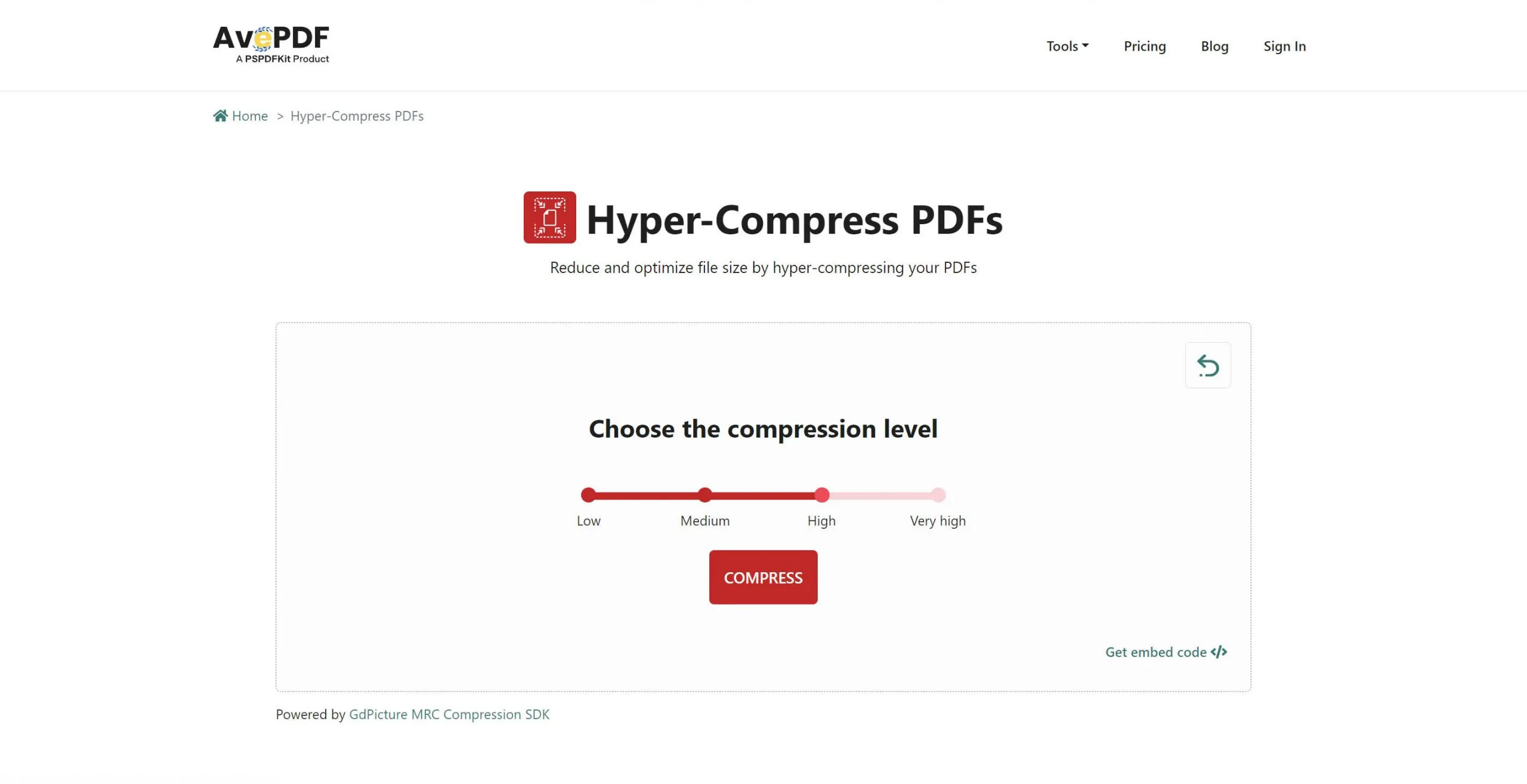 avepdf hyper compress pdf
