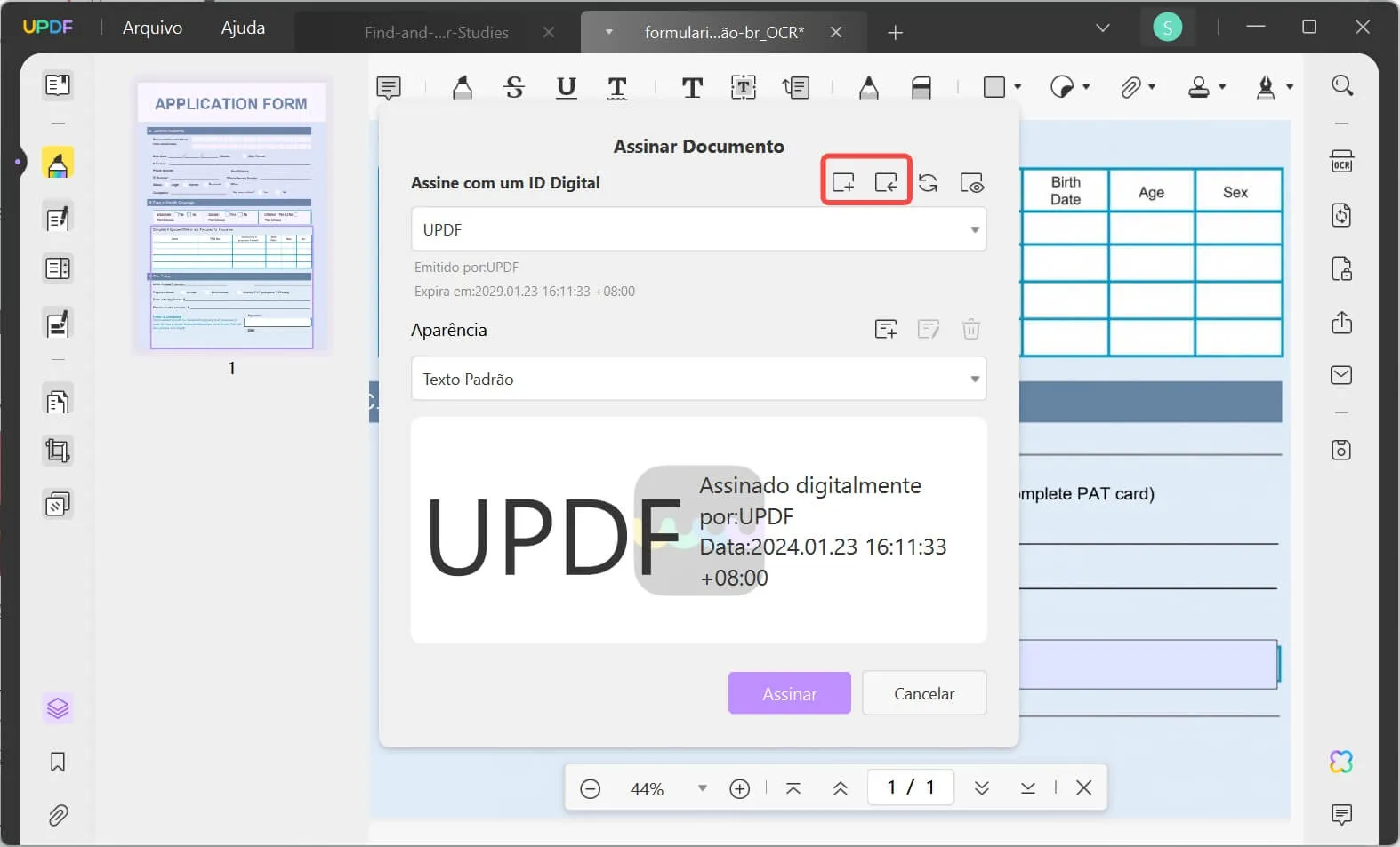 Como Inserir Assinatura Digital no PDF