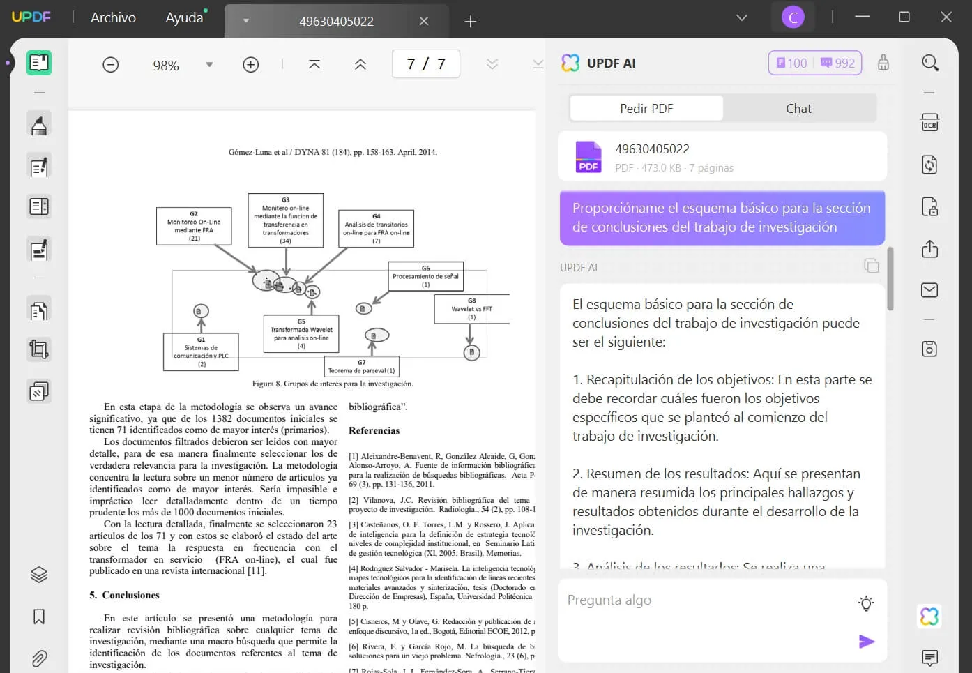 how to write conclusion in research using updf