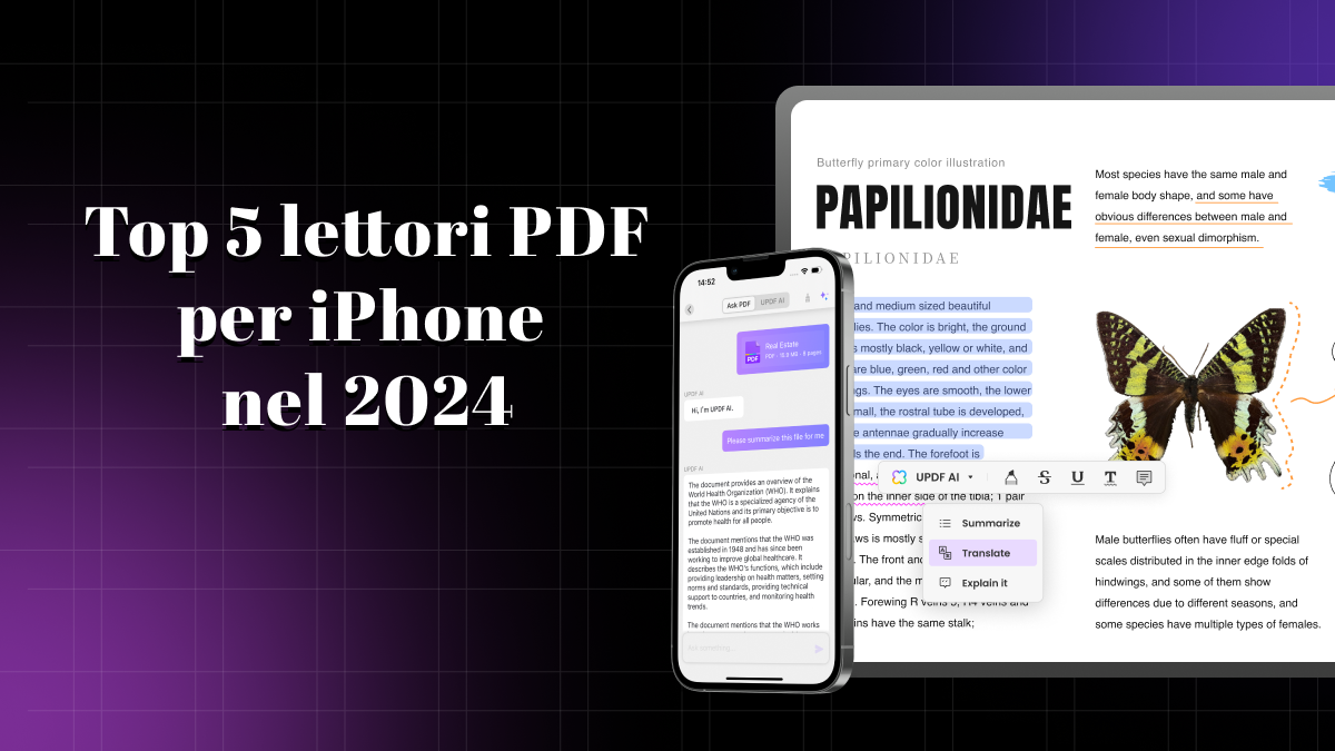 I 5 migliori lettori di PDF da non perdere nel 2025 | UPDF