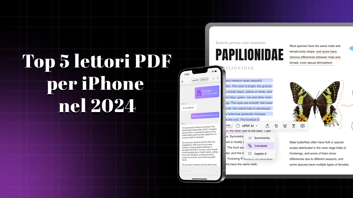 Top 5 lettori PDF per iPhone nel 2024 (compatibile con iOS 17)