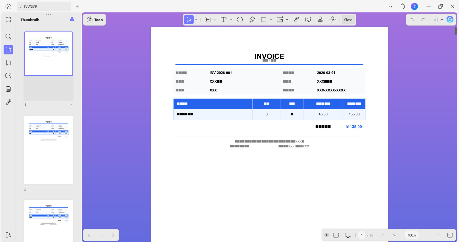 open the file of invocies