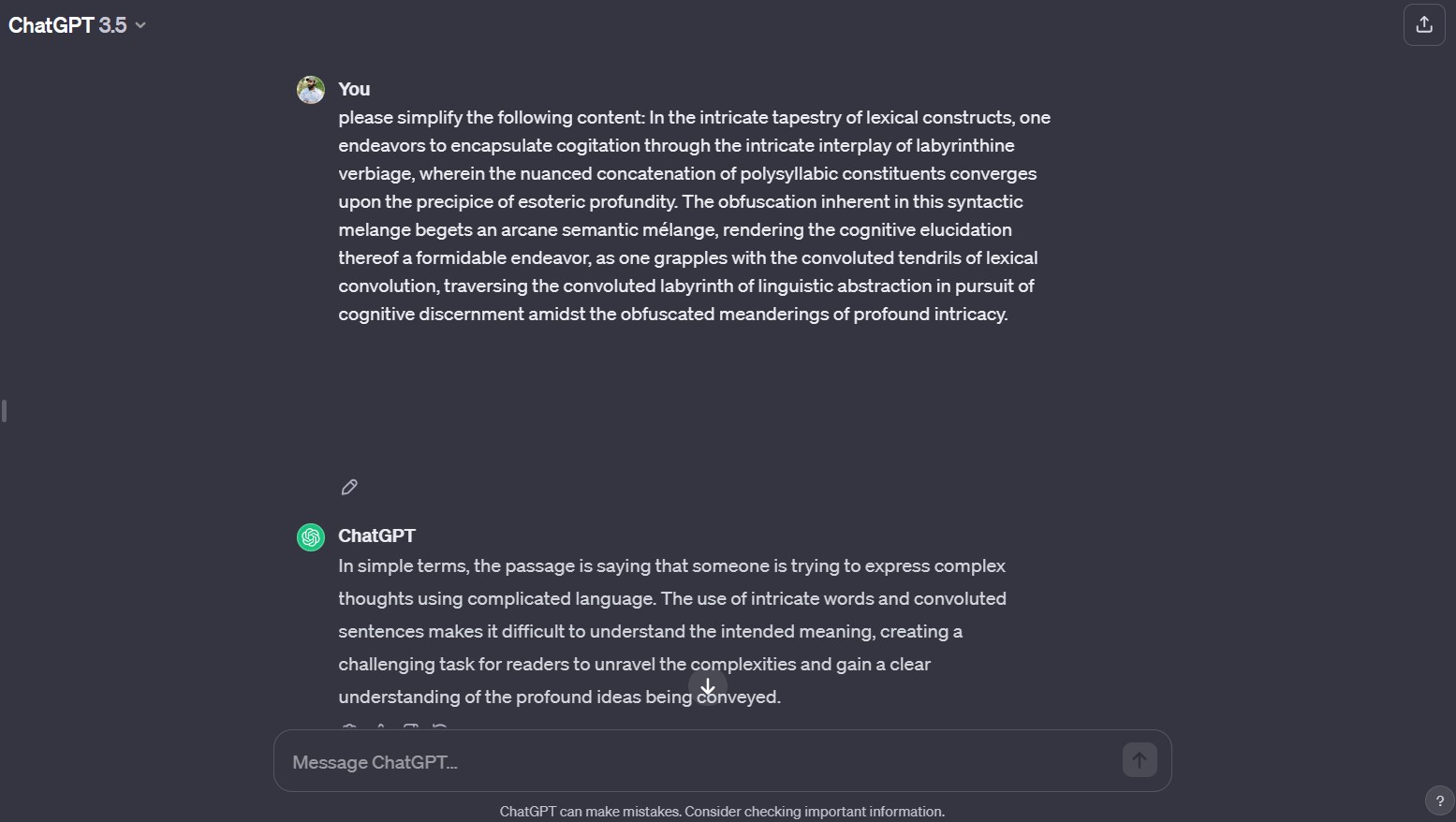 paragraph simplifier chatgpt