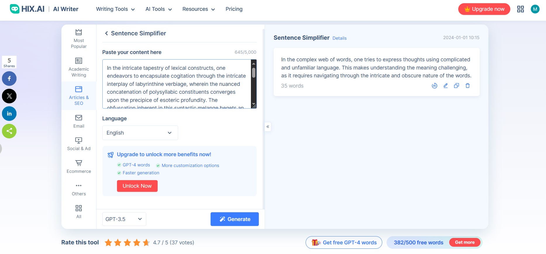5 Best Paragraph Simplifiers (Features, Pros, Cons…) | UPDF