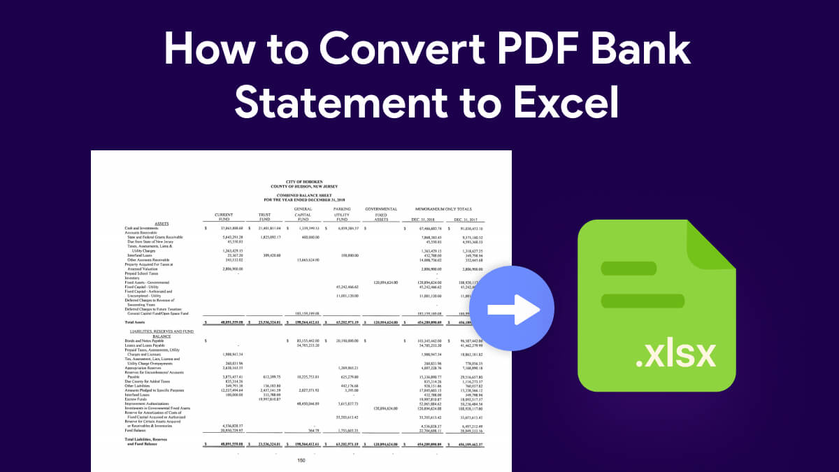 How To Convert Pdf Bank Statement To Excel Or Csv Updf