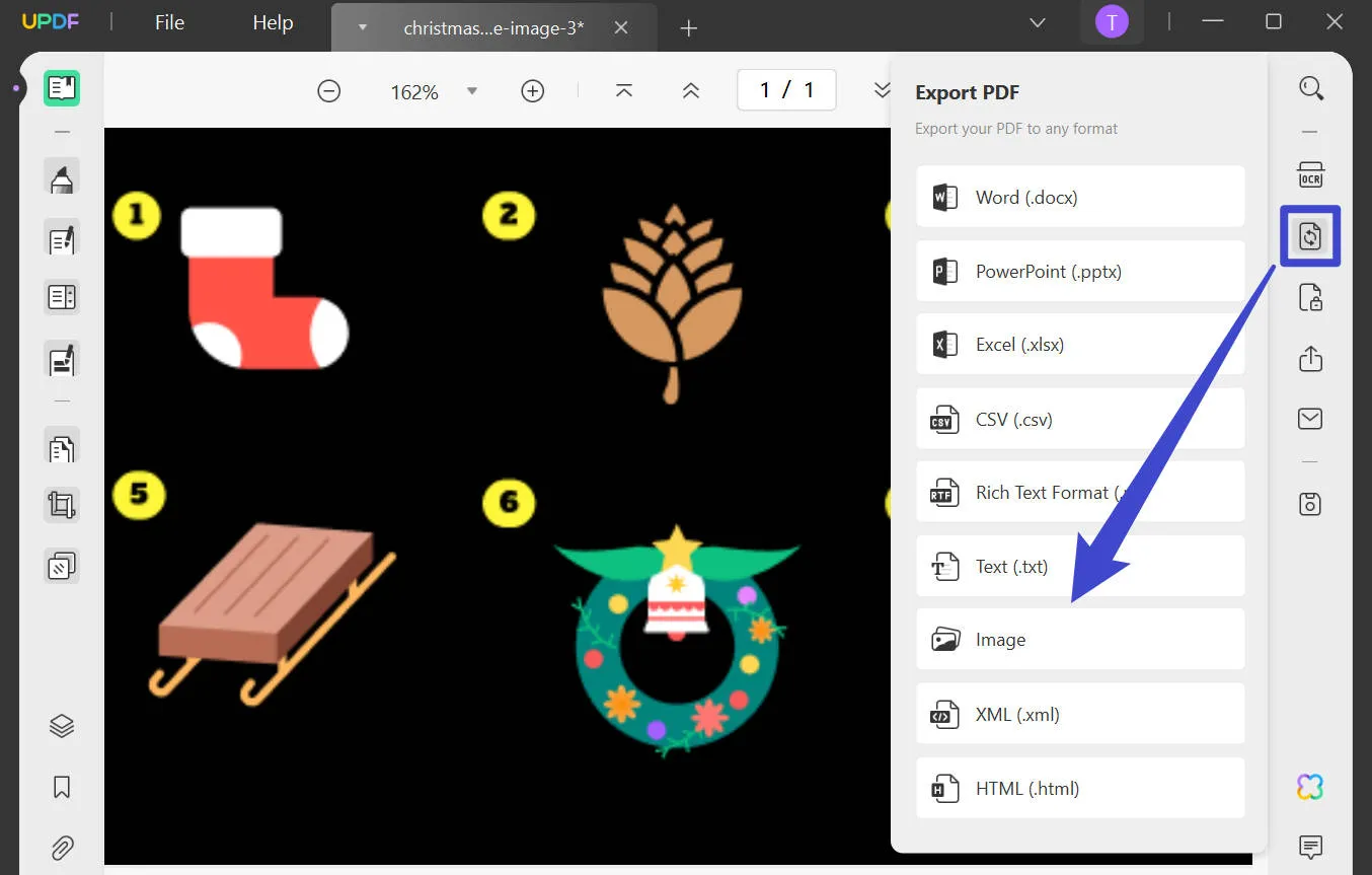 jpeg versus png export to image