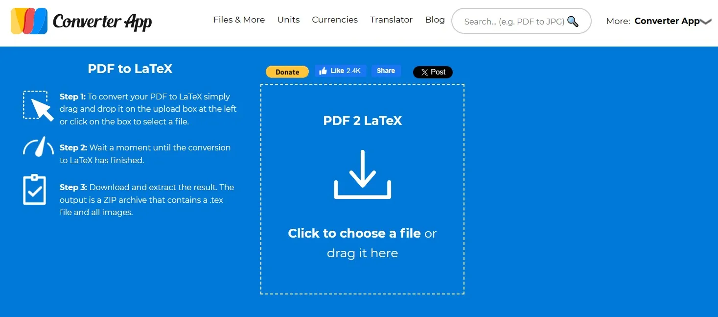  convertir pdf en Latex