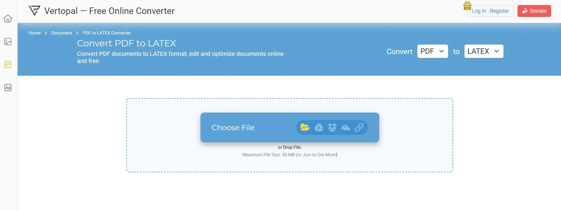  convertir pdf en Latex