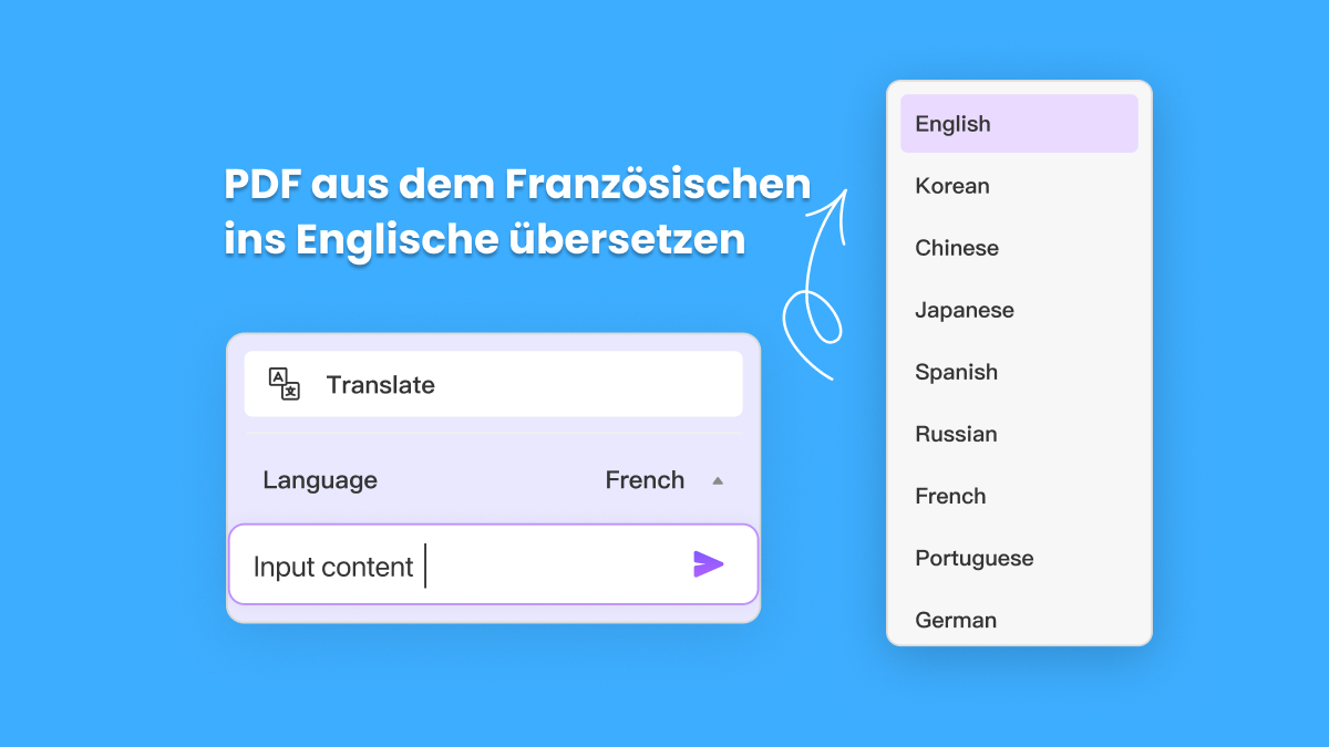 PDFDateien von Französisch nach Englisch übersetzen UPDF