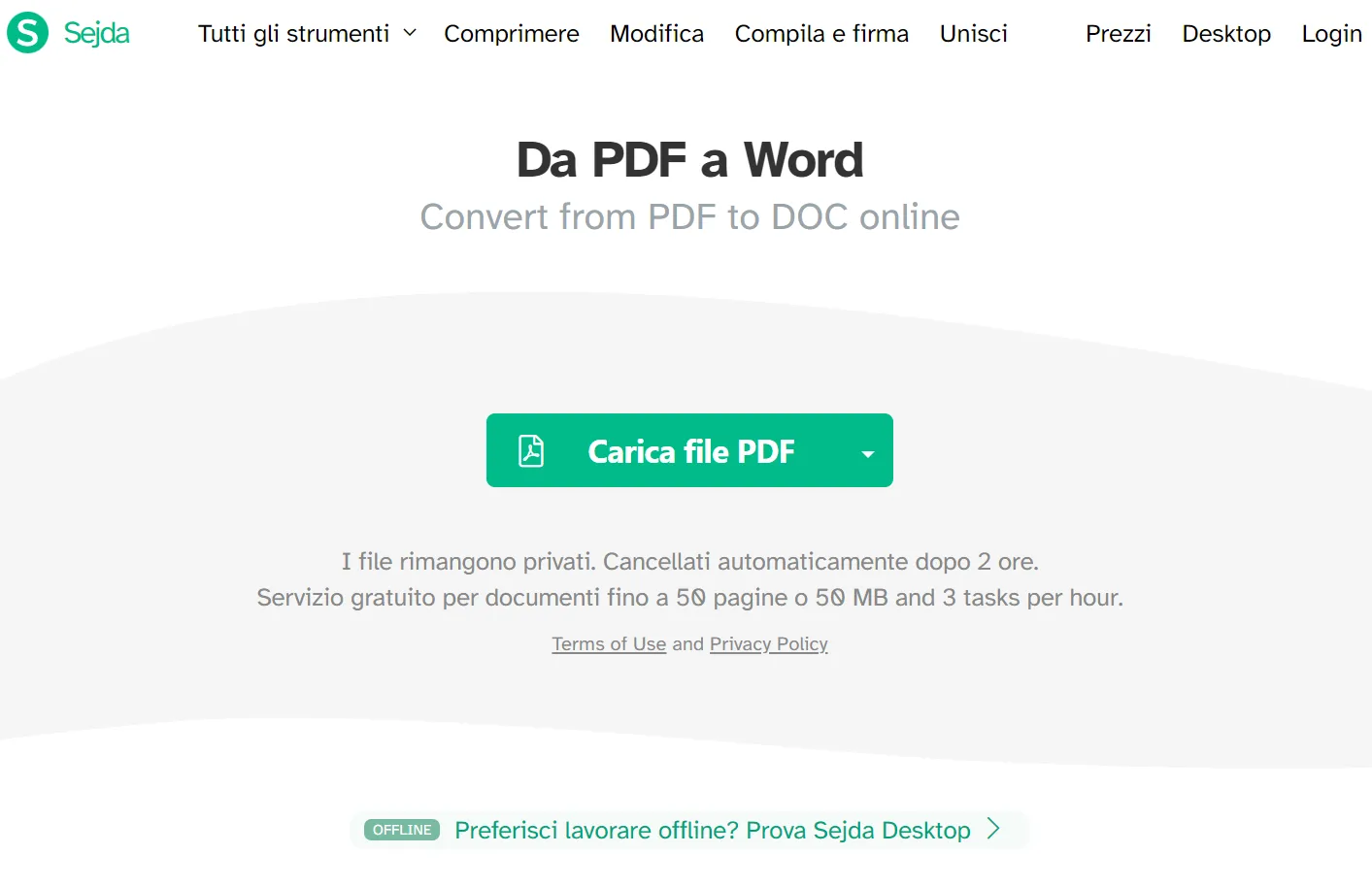 convertitori da PDF a Word gratis online