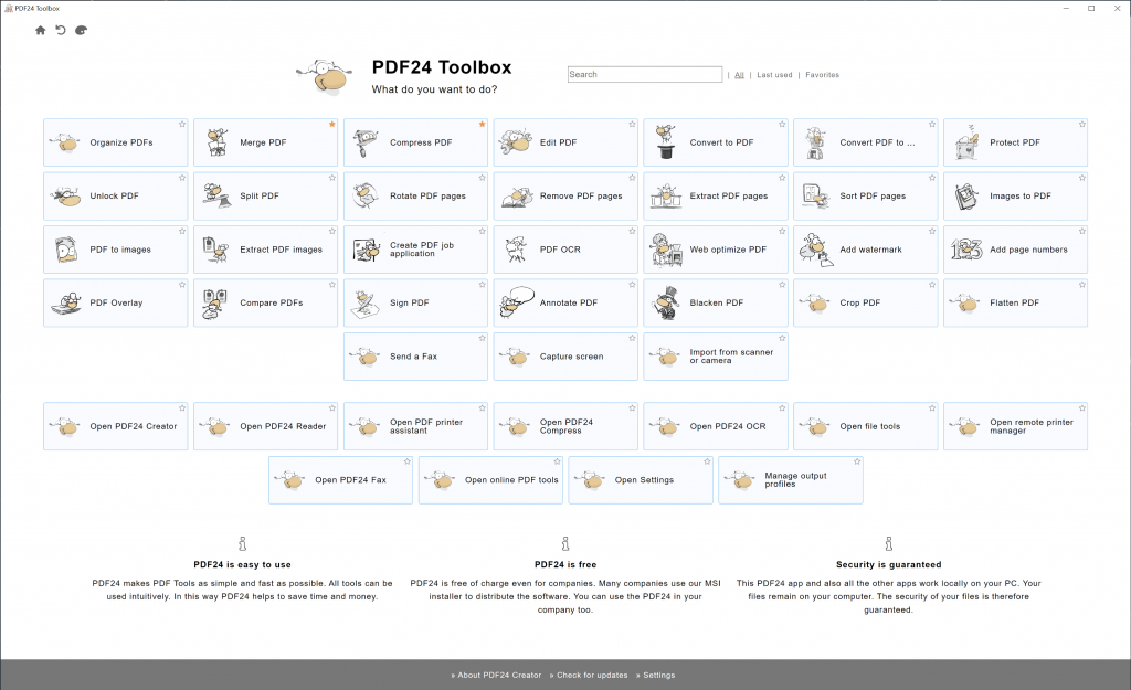 Pdf24 everything about this free pdf toolbox updf